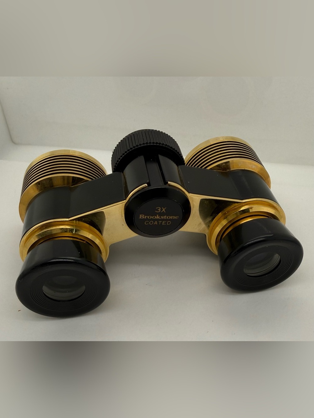Brookstone Black and Gold 3X Opera Glasses Spy Binoculars Magnifying Magnifier